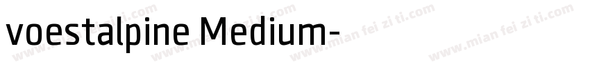 voestalpine Medium字体转换